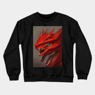 Uruloki Red Dragon Crewneck Sweatshirt